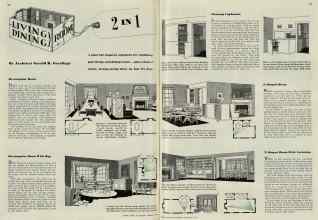 Better Homes & Gardens January 1940 Magazine Article: LIVING DINING ROOM 2 IN 1