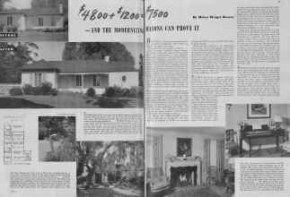 Better Homes & Gardens January 1940 Magazine Article: $ 4800 + $1200 $ 7500 AND THE MODERNIZING MASONS CAN PROVE IT