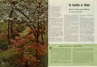 Better Homes & Gardens January 1940 Magazine Article: In Garden or Home