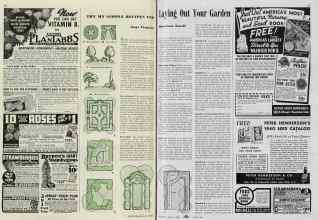 Better Homes & Gardens January 1940 Magazine Article: TRY MY SIMPLE RECIPES FOR Laying Out Your Garden