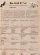 Better Homes & Gardens February 1940 Magazine Article: How Smart Are You?