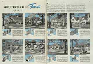 Better Homes & Gardens February 1940 Magazine Article: WHERE AND HOW TO BUILD YOUR Fence