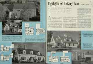 Better Homes & Gardens February 1940 Magazine Article: Highlights of Hickory Lane