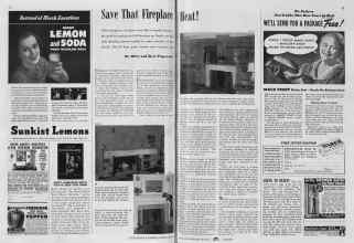 Better Homes & Gardens February 1940 Magazine Article: Save That Fireplace Heat!