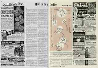 Better Homes & Gardens February 1940 Magazine Article: How to Be a Grafter