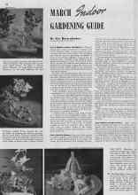Better Homes & Gardens March 1940 Magazine Article: MARCH Indoor GARDENING GUIDE