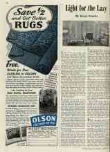 Better Homes & Gardens March 1940 Magazine Article: Light for the Lazy