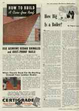 Better Homes & Gardens March 1940 Magazine Article: How Big Is a Boiler?