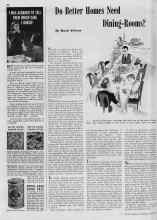 Better Homes & Gardens March 1940 Magazine Article: Do Better Homes Need Dining-Rooms?