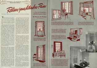 Better Homes & Gardens March 1940 Magazine Article: Relieve your window Pains