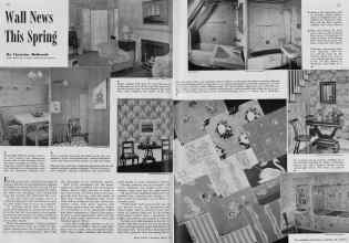 Better Homes & Gardens March 1940 Magazine Article: Wall News This Spring