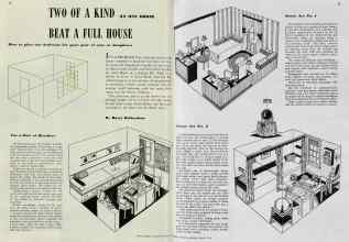 Better Homes & Gardens March 1940 Magazine Article: TWO OF A KIND BEAT A FULL HOUSE