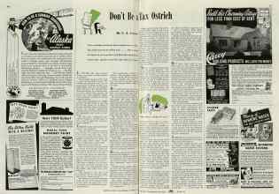 Better Homes & Gardens March 1940 Magazine Article: Don't Be a Tax Ostrich