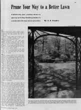 Better Homes & Gardens April 1940 Magazine Article: Prune Your Way to a Better Lawn