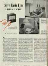 Better Homes & Gardens April 1940 Magazine Article: Save Their Eyes AT HOME--AT SCHOOL