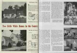 Better Homes & Gardens April 1940 Magazine Article: Two Little White Homes in the Country