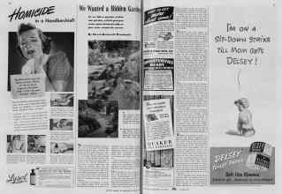 Better Homes & Gardens April 1940 Magazine Article: We Wanted a Hidden Garden
