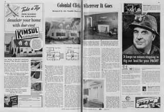 Better Homes & Gardens April 1940 Magazine Article: Colonial Clicks Wherever It Goes