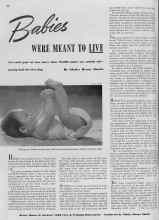 Better Homes & Gardens May 1940 Magazine Article: Babies WERE MEANT TO LIVE