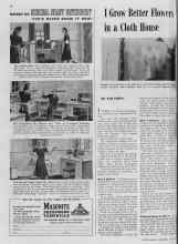 Better Homes & Gardens May 1940 Magazine Article: I Grow Better Flowers in a Cloth House