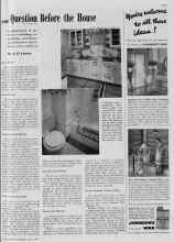Better Homes & Gardens May 1940 Magazine Article: THE Question Before the House