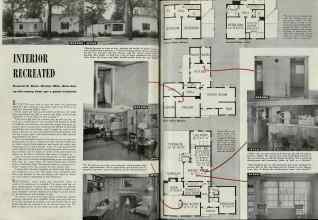 Better Homes & Gardens May 1940 Magazine Article: INTERIOR RECREATED