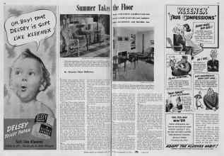 Better Homes & Gardens May 1940 Magazine Article: Summer Takes the Floor