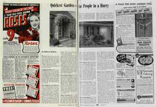 Better Homes & Gardens May 1940 Magazine Article: Quickest Garden for People in a Hurry