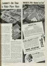 Better Homes & Gardens June 1940 Magazine Article: Summer's the time to Make Place Mats