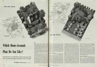 Better Homes & Gardens June 1940 Magazine Article: Which Home-Grounds Plan Do You Like?