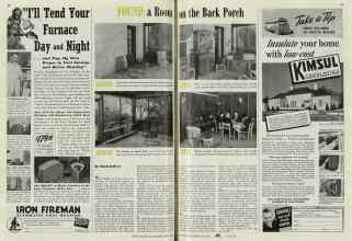Better Homes & Gardens June 1940 Magazine Article: FOUND: a Room on the Back Porch