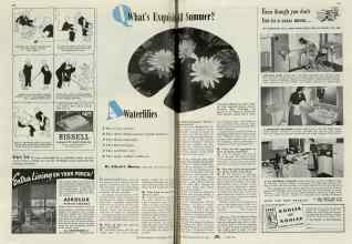 Better Homes & Gardens June 1940 Magazine Article: What's Exquisite All Summer? Waterlilies