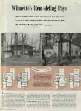 Better Homes & Gardens July 1940 Magazine Article: Wilmette's Remodeling Pays