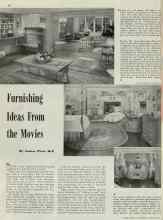 Better Homes & Gardens August 1940 Magazine Article: Furnishing Ideas From the Movies