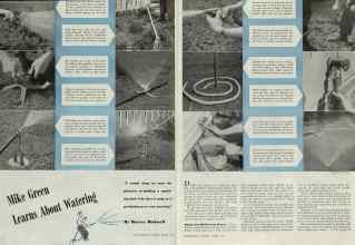 Better Homes & Gardens August 1940 Magazine Article: Mike Green Learns About Watering