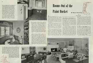 Better Homes & Gardens August 1940 Magazine Article: Rooms Out of the Paint Bucket