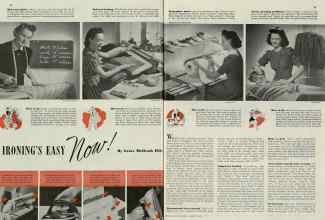 Better Homes & Gardens August 1940 Magazine Article: IRONING'S EASY now!