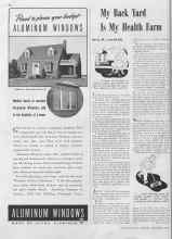 Better Homes & Gardens September 1940 Magazine Article: My Back Yard Is My Health Farm