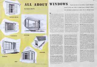 Better Homes & Gardens September 1940 Magazine Article: ALL ABOUT WINDOWS