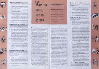 Better Homes & Gardens September 1940 Magazine Article: WHEN YOU BUILD, GET AN EXPERT