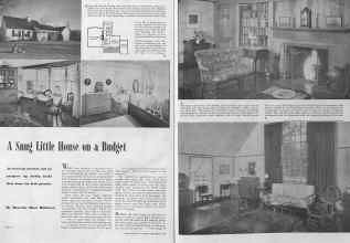 Better Homes & Gardens September 1940 Magazine Article: A Snug Little House on a Budget
