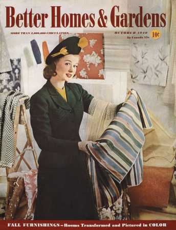 Better Homes & Gardens October 1940 Magazine Cover