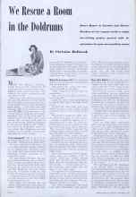 Better Homes & Gardens October 1940 Magazine Article: We Rescue a Room in the Doldrums