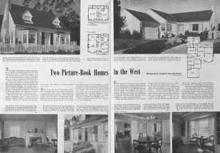 Better Homes & Gardens October 1940 Magazine Article: Two Picture-Book Homes in the West