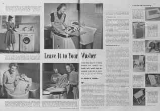 Better Homes & Gardens October 1940 Magazine Article: Leave It to Your Washer