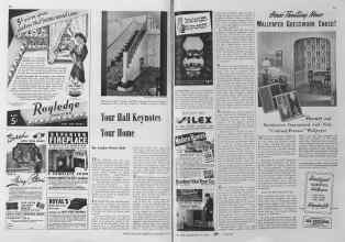 Better Homes & Gardens October 1940 Magazine Article: Your Hall Keynotes Your Home