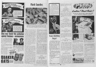 Better Homes & Gardens October 1940 Magazine Article: Flash Lunches