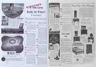 Better Homes & Gardens October 1940 Magazine Article: QUESTION Is Your Lawn Ready for Winter?