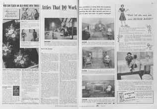 Better Homes & Gardens October 1940 Magazine Article: Attics That DO Work