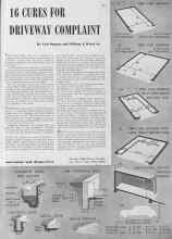 Better Homes & Gardens November 1940 Magazine Article: 16 CURES FOR DRIVEWAY COMPLAINT